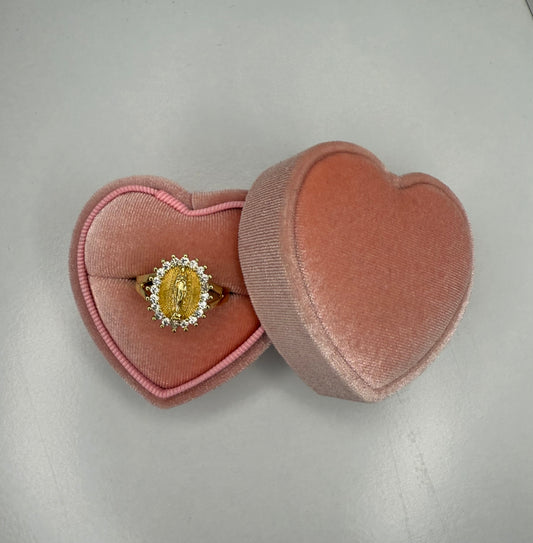 Crystal virgencita ring