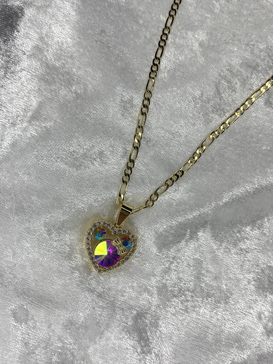 0’Disney heart necklace