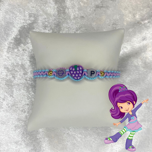 Plum pudding Initial bracelet