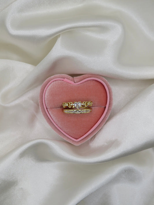 Heart Double Band Ring