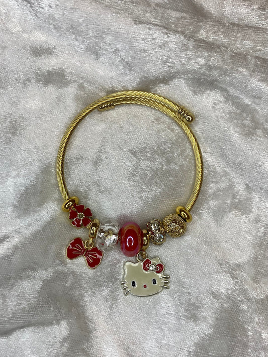 red hello kitty charm bracelet